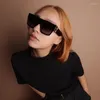 Sunglasses High-Quality Designer Women Large Square Sun Glasses For Female Men UV Protection Outdoor Shades Eyewear