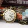 Pocket Watches Unique Men Women Vintage Watch Roman Numerals Fob Glass Dial Necklace Pendant Clock Time With Chain Character