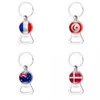 Porte-clés ouvre-bouteille porte-clés Football porte-clés 32 équipes Fans de Football Souvenir Promotion cadeaux porte-clés porte-clés 5 pcs/Lot