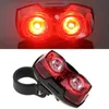 400lm 2led Bicycle Lights Trow Models Battery Models Mountain Bike Tail Luz à prova d'água à prova de ciclismo ao ar livre Lâmpada de segurança de segurança 0202