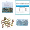 Other Building Supplies 75Pcs/Set 610Mm Spring Fuel Oil Water Cpu Hose Clip Pipe Tube For Band Clamp Metal Fastener Assortment Kit B Dhjtx