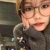 Sunglasses Korean Trend Glasses Frame Girl Ins No Makeup Plain Men Light Eyewear Cute Decorative Computer