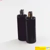 500ml 12pcs bouteille de shampoing en plastique vide noir avec capuchon supérieur de disque d'orargent17 oz PET bouteille de gel douche à l'huile essentielle de haute qualité