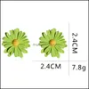 Stud mignon petite marguerite fleur boucles d'oreilles pour les femmes 925 Sterling Sier aiguille douce fête vacances en gros bijoux livraison directe Otjkk