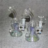 8 Inch Double Tree Perc Glass Bongs Arms Mini Dab Rigs Waterpipe Small Dab Rigs with glass bowl