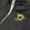 Ve chaqueta a prueba de viento diseñador Medusa sudadera con capucha bordada otoño invierno cálido cortavientos hombres y mujeres camisa casual suelta cremallera sudadera chaqueta de punto