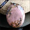 Kolye Kolyeler Moda Gerçek Rhodonite Taş Doğal Cabochon Boncuklar Diy Kolye kolye mücevher yapımı mücevher aksesuar qs307