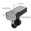 5000LM自転車ライトパワフル8*LEDバイクヘッドライト10000MAH USBパワーバンクフロントライトとパッケージによって設定された充電式0202