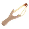 Matériel en bois Slingshot Corde en caoutchouc Amusant Enfant traditionnel en plein air Sling Shots Accessoires de chasse intéressants Jouets de tir de qualité supérieure K0353