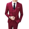 Mäns kostymer Män passar Three-Piece Formal Vest Blazer Pants Men's Set Wedding Party Terno Masculino Plus Size 5xl