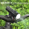 Luci MEROCA Smart Light 5 modalità MTB faro bici lampada ricaricabile set notte ciclismo fanale posteriore accessori per biciclette ultraleggere 0202