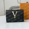 Fanny Victorine Wallets Designer Womens Billfold Purse Mono gram Empreinte Woman Cardholder Square V Wallet Luxury Men Card Holder
