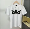 Luxury Mens Designer T Shirt Black Red Letter printed shirts Short Sleeve Fashion Brand Summer Shirts Men Loose Tees