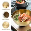 Bowls Bowl Salad Stainless Steel Serving Soup Metal Fruit Korean Container Ramen Kitchen Storage Mixing Rice Noodlecereal Snack