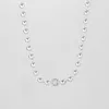 Pendentif Colliers Authentique 925 en argent Sterling pandora perles pavé collier pour femmes bijoux à bricoler soi-même perle S925 charmes 45 cm de long G230202