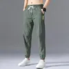 Calça masculina verão fino fino fit