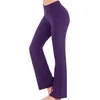 Kvinnors leggings 2023 Kvinnor Matchar alla yoga byxor stretchiga höga midja fast färgstart för att köra grossistdroppe