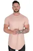 Herr t-shirts gym t-shirt män kort ärm bomull t-shirt casual blank smal t-shirt manlig fitness bodybuilding träning tee toppar sommarkläder g230202