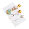 Barrettes à cheveux Barrettes Bijoux de mode Femmes Sweet Hairpin Clip Bobby Pin Résine Perles Charms 3pcs / Set Accessoire Drop Livraison Hairje Dhsdf