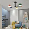 Lâmpadas pendentes Energy Saver-Children's Room Chandelier Modern Led Living Decoration Living Indoor Holding Luster Pendem