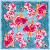 Foulards Twill Soie Foulard Floral Musulman Foulard 100cm Carré Foulard Bureau Lady Foulard Châle Cravate