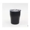 Tumblers 10oz kaffemuggvakuum insatt dubbel v￤gg i rostfritt st￥l vinglas med lock kid kopp ￶l resor tumbler anpassningsbara d dhusy