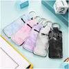 Party Favor Lip Holder Key Buckle Neoprene Marble Prints Lipstick Ers Keychain Cute Chapstick Sleeves Keyring Of Souvenirs 1 68Ny Dr Dh0S2