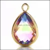Charms Trendy Crystal Waterdrop f￶r halsbandsarmband smycken som g￶r gradient godisf￤rger Handcraft p￤rlor charm diy tillbeh￶r dro otbbc