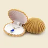 Creative Shell Jewelry Box Earrings Pendant Necklace Storage Boxes Jewelry Stand 65x55x30MM