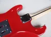 6 Strings Red Relic Electric Guitar with Reverse Headstock Floyd Rose Maple Fretboard Customizable