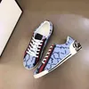 Luxury brand men's sneakers low top printed design mesh casual shoes classic fashion printed small white shoes