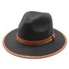 Breite Krempe Hüte Natürlicher Panama-Strohhut in weicher Form Sommer Damen/Herren Strand Sonnenkappe UV-Schutz Fedora Eger22