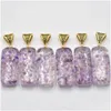 Charms Retro Amethyst Naturstein Säule Anhänger Großhandel DIY Halskette Schmuckherstellung 41mm x 17mm x 11mm Drop Lieferung Finden Dhgarden Dhscw