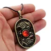 Подвесные ожерелья Dota 2 Game Game Earth Spirit Jewelry Jewelry Crystal Choker Винтажные аксессуары сплав для подарок