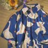 Bluzki damskie Dayifun Duck Print Shirt Women Casual Street Mężczyźni z krótkim rękawem 2023 Hawaii plaż