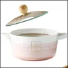 Kommen instant noedel keramische kom nieuwheid soep porselein met handgreep dekcontainer rijst lunchbox drop levering home tuin keuken dh2pe