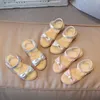 COZULMA Children Girls Elegant Pearl Beach Sandals For Baby Kids Hook Loop Non-Slip Summer Shoes Size 21-30 0202