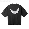 23sss Designer Kanyes Classic Wests t-shirt Balencigas Treparts Joint Peace Dove Tryckt tvättvatten Korta ärmar High Street Herr och 0b8j