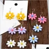 Dangle Lustre Acrylique Boucles D'oreilles Grande Fleur Daisy Boucle D'oreille De Mode À La Mode Doux Mignon Bijoux Pour Femmes Fille 60 D3 Drop Delivery Dh8I7