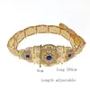 Paski łańcucha talii marokańskie damskie metalowy francuski ślub ślubny prezent ślubny arabski szat strój body gold kolor 230201