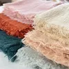 Table Napkin 50pcs Fringed Cotton Wholesale 42x42cm Washable Rustic Gauze Reusable Tea Towel Wedding Party Decor Cloth Napkins