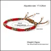 Charm armband handgjorda knutar r￶tt rep armband tibetansk buddhist bra lyckliga fl￤tade armband f￶r kvinnor m￤n smycken g￥va sl￤pp leverans otm9c