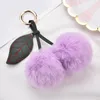 Porte-clés fausse fourrure porte-clés mode mignon cerise porte-clés pour femmes amant voiture sac pendentif bijoux fille cadeau porte-clés porte-clés porte-clés Forb