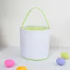 Autres fournitures de fête festives Fournitures de fête Sublimation Blank DIY Sac cadeau de Pâques Paniers Sacs Célébration Pochette de rangement de Noël Sac à main pour enfants Chasse Bonbons