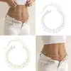 Belts 4Pcs Belly Waist Chain Multilayer Metal Chains Body Jewelry Beach Summer Accessory Belt For Women And Girls