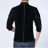 Herrjackor MRMT 2023 Märke Autumn Men's Frosted Casual Collar Läderjacka för manlig smal yttre slitkläder