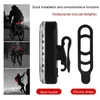 s feu arrière étanche 24cob Patch Led Usb chargeable vélo vélo lumière feu arrière vélo équipement d'équitation 0202