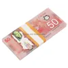 Autres fournitures de fête de fête Jeux en gros Argent Prop Copie Dollar canadien CAD Billets de banque Papier Faux Euros Film Props Drop Deliv Dhw1SSIY8