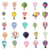 50 PCS Autocollants de bouteille d’eau pour enfants filles adolescents Vinyle Vsco Autocollants esthétiques mignons imperméables TZ-RQQ-326 Ballon de feu de montgolfière