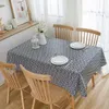 Tanta de mesa PVC PVC à prova d'água à prova d'água de cozinha de cozinha xadrez xadrez e fácil lavável capa de limpeza tapete manto